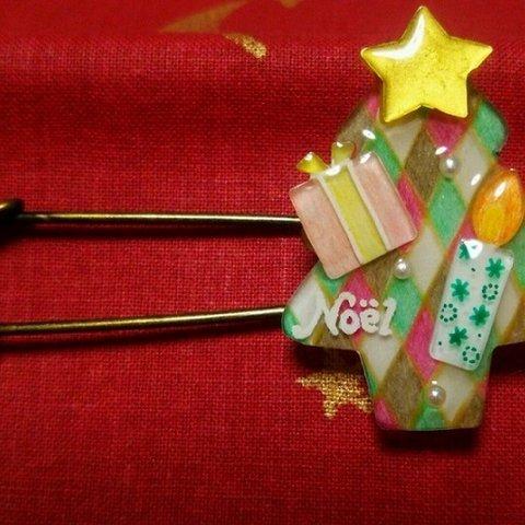 ☆メリークリスマス☆クリスマスツリーのストールピン