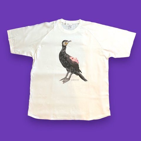 カワウにお顔🦅🙂🌟　　　　　　　　　　　　　　　　　オーバーサイズラグランTシャツ