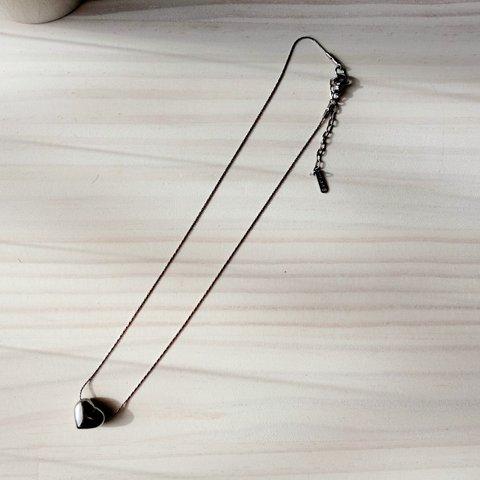 heart  choker   (silver)