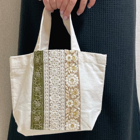 インド刺繍♡トートバッグ♡サブバッグ♡