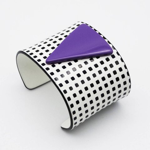 80s vintage postmodern plastic design bangle