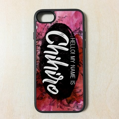 S056 名入れ Watercolor iPhone  ケース 