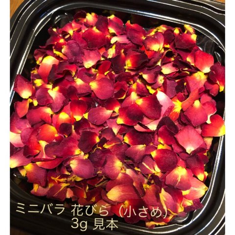 小さなミニ薔薇の花びら3gセット（小さめのみ）★花弁ドライフラワー★ミニローズ★お得用セット