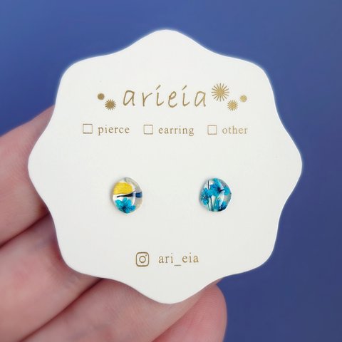 小さなお花の小粒ピアス／イヤリング【コトリン】ＣＲ１０