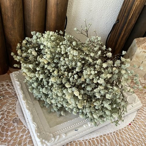 アンティークプリザカスミ草寒色系カラー小分け❣️ハンドメイド花材プリザーブドフラワー