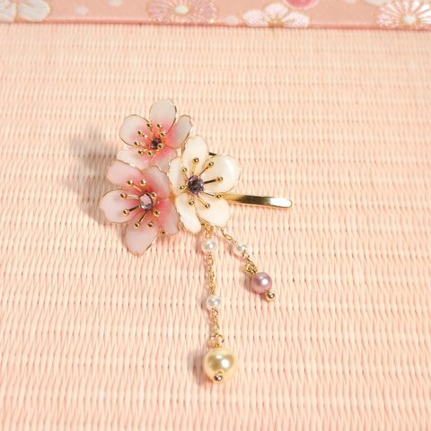 【お花見SALE】4/20まで【期間限定】桜のポニーフック（ゴールド）　N1022