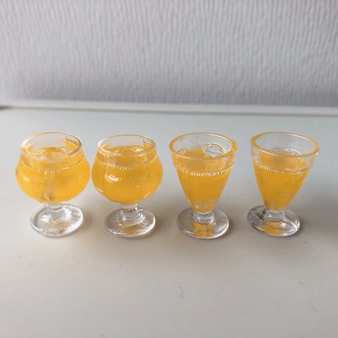 ミニチュア ドリンク オレンジソーダ 