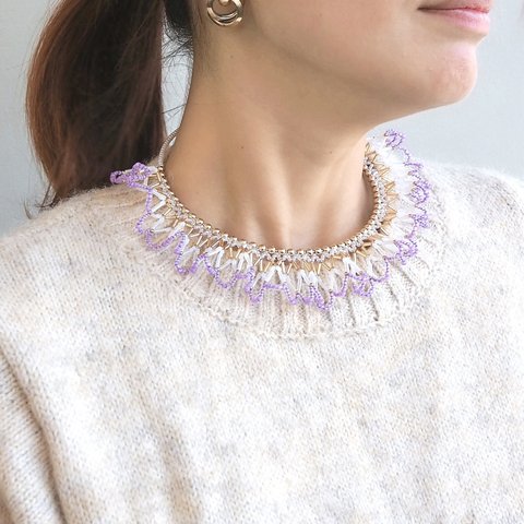 FURILU  choker【PURPLE×GOLD】