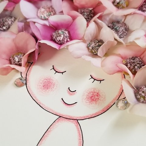 M‐横#01「夢みる子」花いっぱい咲く