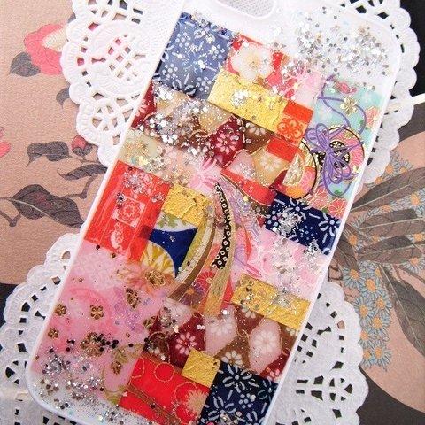 【Twitterフォロワー様1000名記念¥500均一セール！】和iPhone5/5Sケース～町娘の着物～