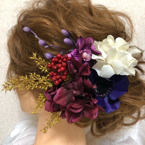 成人式、卒業式、結婚式ヘア飾り