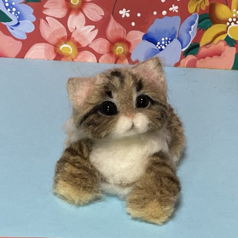 羊毛フェルト　猫