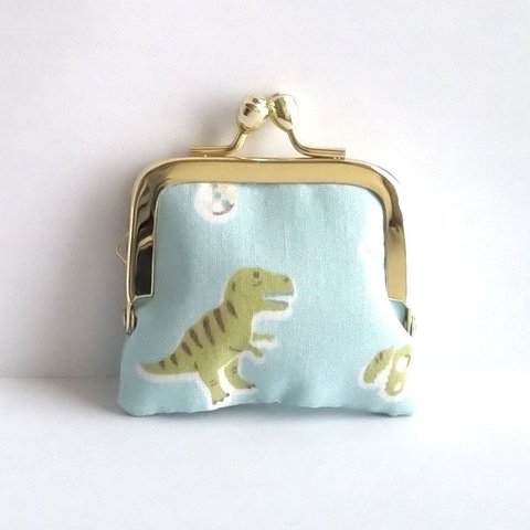 ■角型■小さいがま口：ちっちゃいがま口：角270：かわいいがまぐち：小さい財布：littlie purse：恐竜,dinosaur,サウルス