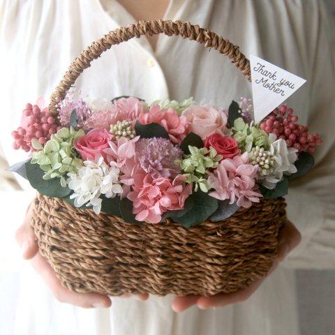 Flowerbasket Purple carnation -pink-
