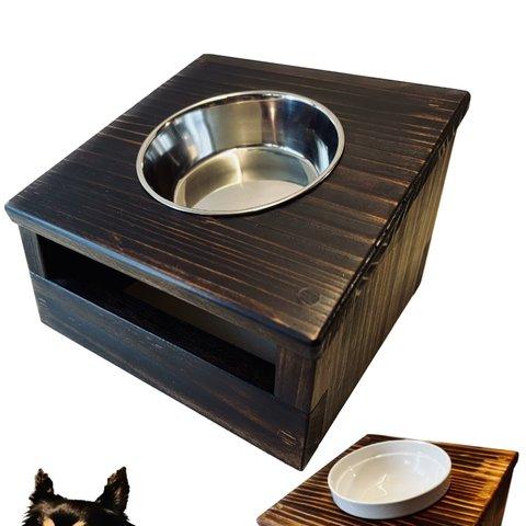 ペット用 傾斜のある食器台[サイズ変更可］高級 犬 猫 食器台 フードボウル スタンド