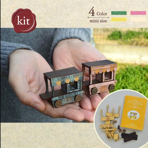 miniサイズ【ポップコーンワゴン】木工キットの小さなお店♪ミニチュア手作りキット