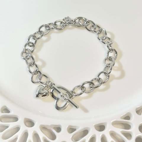 double heart bracelet