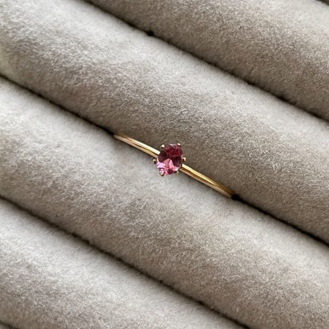 Rose pink … Malaya Garnet  14kgf ring