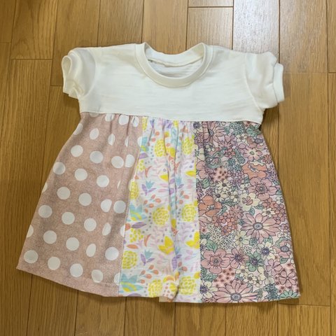 子供服　90 ギャザーカットソー