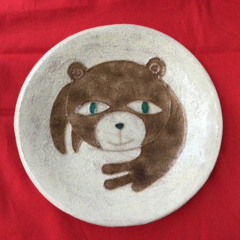 まんまるクマ皿（直径20.5cm）