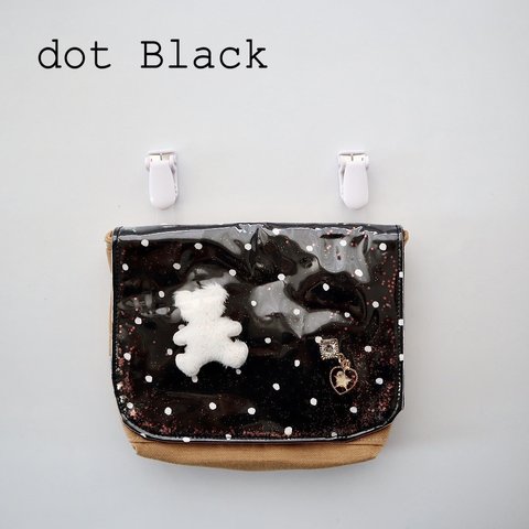 移動ポケット/dot Black 