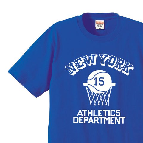 バスケットボール☆NEW YORK   XS～XL　Tシャツ【受注生産品】
