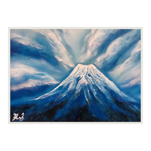 スプレーアート作品「富士山」