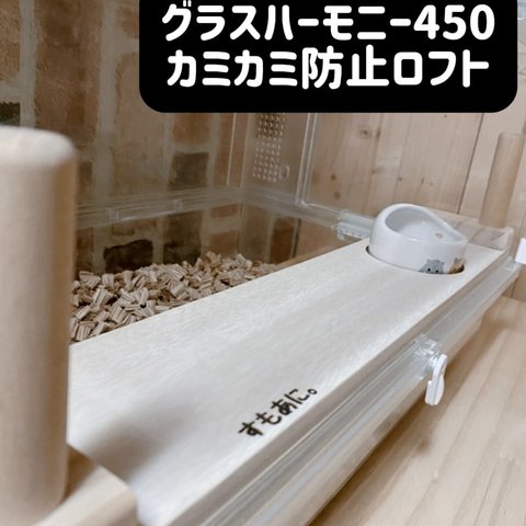 ハムスター グラスハーモニー450カミカミ防止ロフト