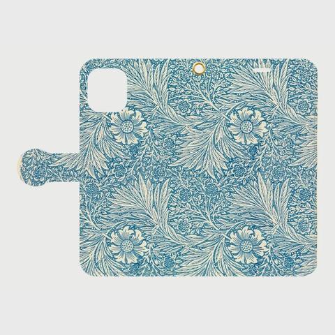 ArtsCollection　iPhoneケース　帯あり手帳型　William Morris "Marigold"