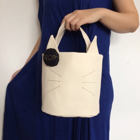 再販☆neco bag☆ねこバック！帆布8号生地・選べるお色全12色♪オーダーメイド☆