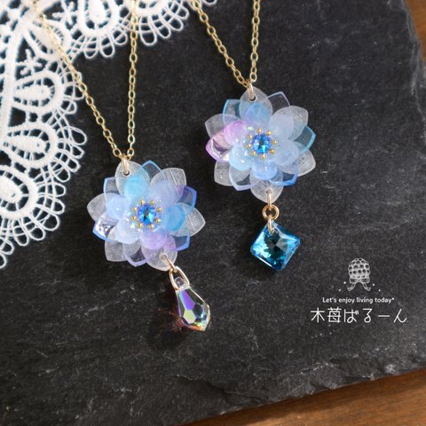 氷の花ネックレス