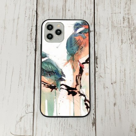 iphoneケース35 韓国 iphoneケース 強化ガラス おしゃれ 北欧 とり　鳥　レトロ　アイフォン　リバティ　かわいい　流行り iface