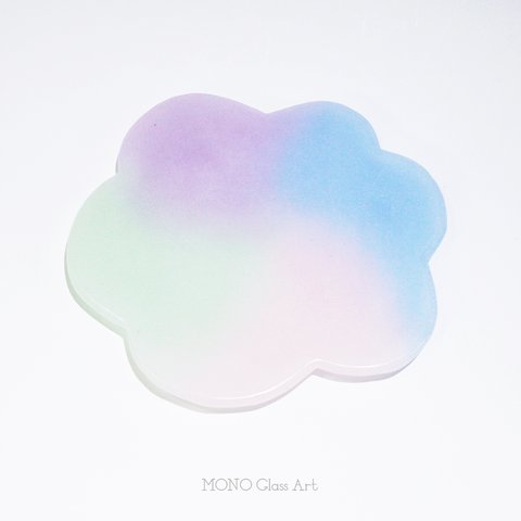 雲のケーキ皿【オリジナル・一点もの | 4色雲形中皿】