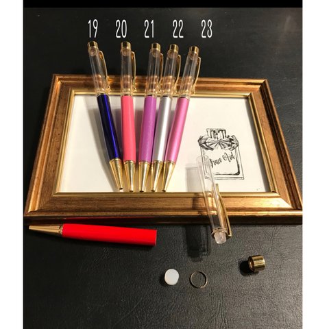 【２１】newハーバリウムボールペンゴールド金具【２１】