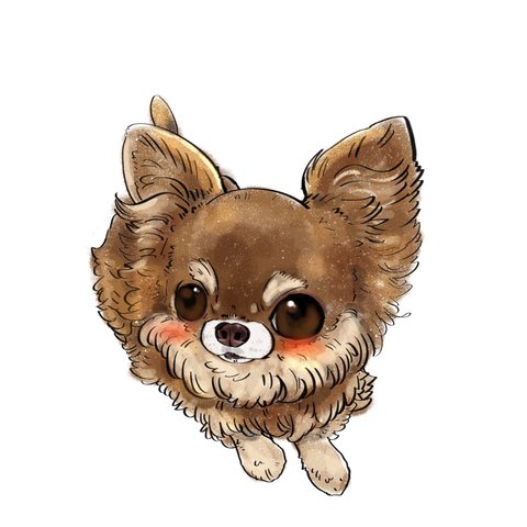 犬の似顔絵