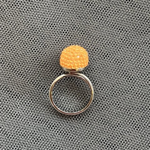 ネオンカラー ジュエルボールリング オレンジ🧡💍