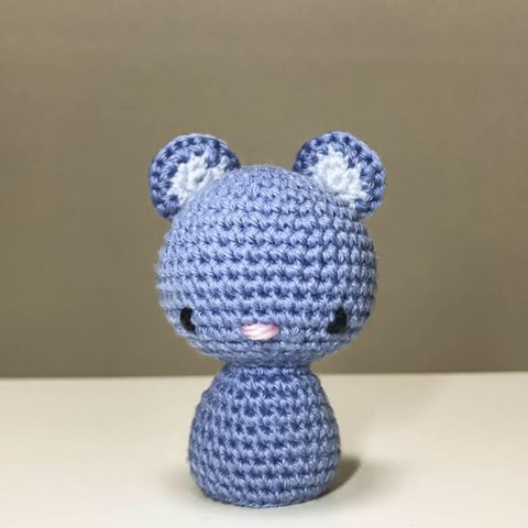 [受注可能] ネズミ　ハンドメイド　あみぐるみ