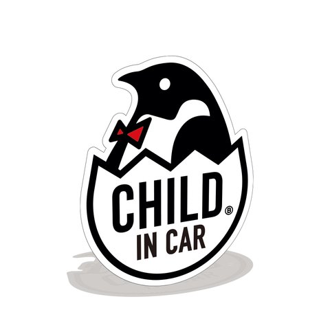 【ステッカー/マグネット】CHILD IN CAR カーマグネット アウトドア ベビーペンギン ベビーインカー