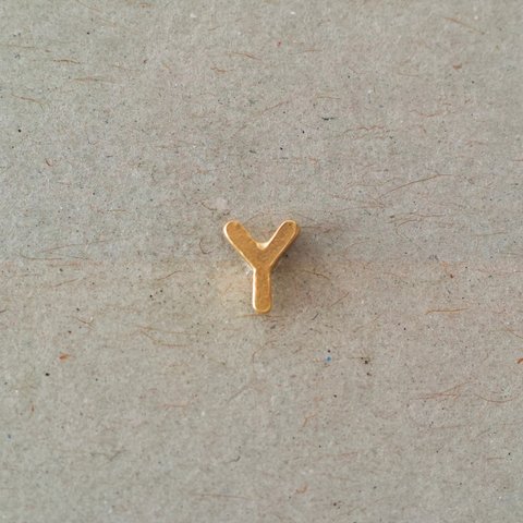 LETTER  Y stud earrings