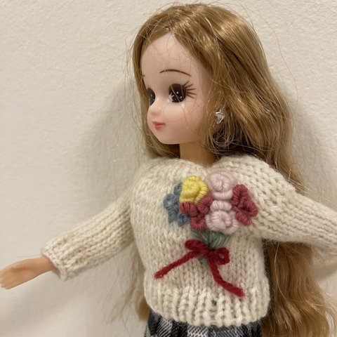 リカちゃん手編みニットセーター