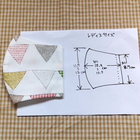 手持ちのゴムで完成させる手作りマスク レディース 