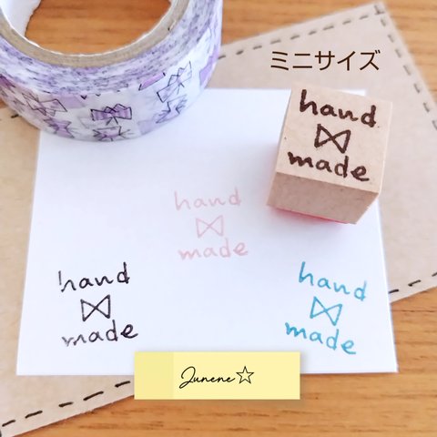 ミニはんこ(hand madeリボン)