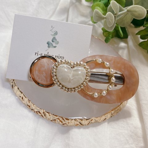 heart beads ❤︎ hair accessory  ヘアクリップ