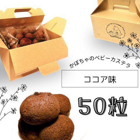 かぼちゃのベビーカステラ　ココア　50粒