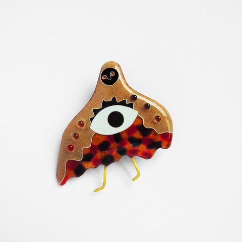 //七宝焼き//"Firefly" brooch.