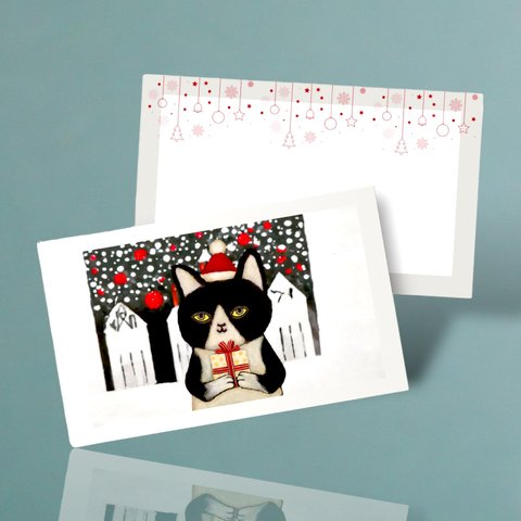 ミニクリスマスカード封筒セット(5組)