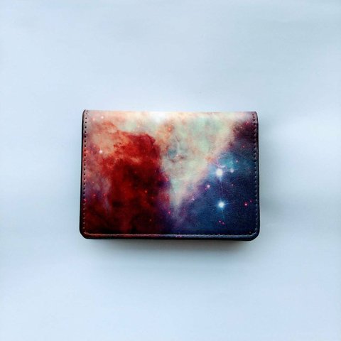 Galaxy Card Case - Cosmic Pink -｜銀河柄カードケース【名入れ可♪】
