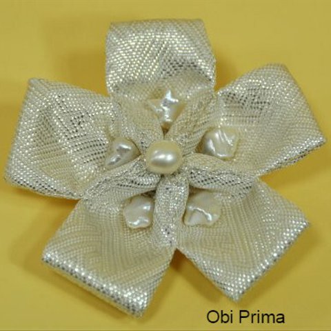 「特許商品」Obi　Prima  puchi  シルバーの花