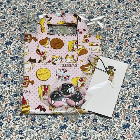 happy福袋　500円 ミニトートかわいいピンク