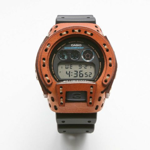 カスタムレザーケース for DW-6900【BROWN】